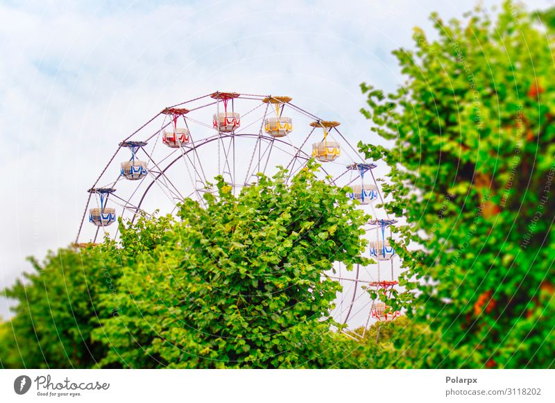 Amusement park with a ferris wheel Lifestyle Joy Relaxation Leisure and hobbies Playing Vacation & Travel Trip Summer Entertainment Infancy Sky Park Flying