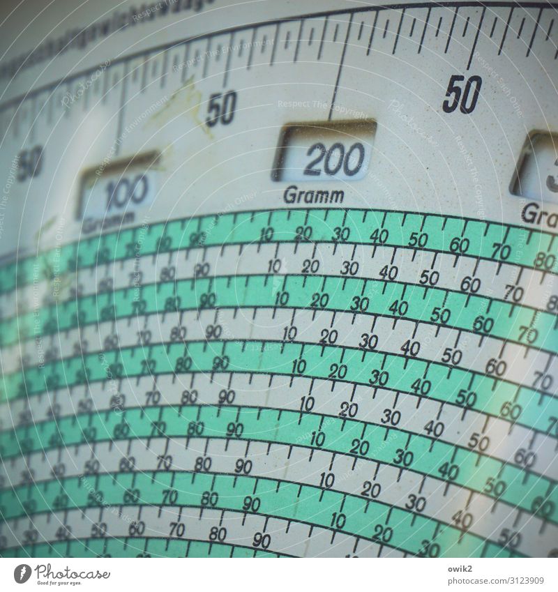 grammar Scale Display Glass Metal Digits and numbers Old Testing & Control Weigh Gram Colour photo Interior shot Detail Structures and shapes Deserted