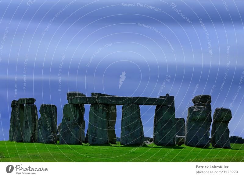 Stonehenge Tourism Trip Sightseeing Environment Nature Landscape Sky Beautiful weather Meadow Salisbury England Great Britain Europe Tourist Attraction Landmark