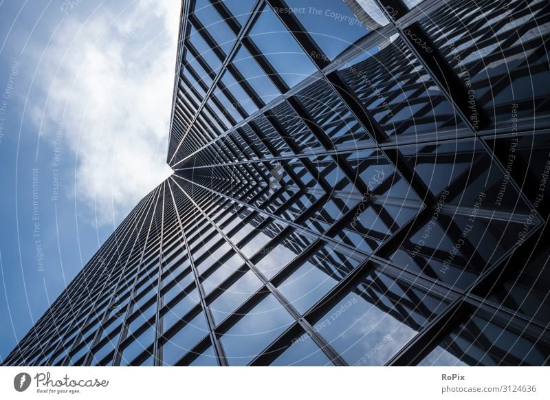 Abstract view of a skyscraper. Lifestyle Luxury Design Vacation & Travel Tourism Sightseeing City trip Work and employment Profession Office work Workplace