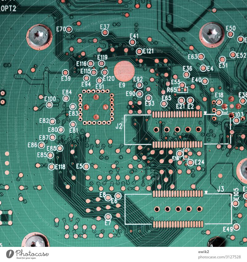 beautiful new world Technology Advancement Future High-tech Internet Circuit board Blank layout Connection Contact Metal Plastic Characters Digits and numbers