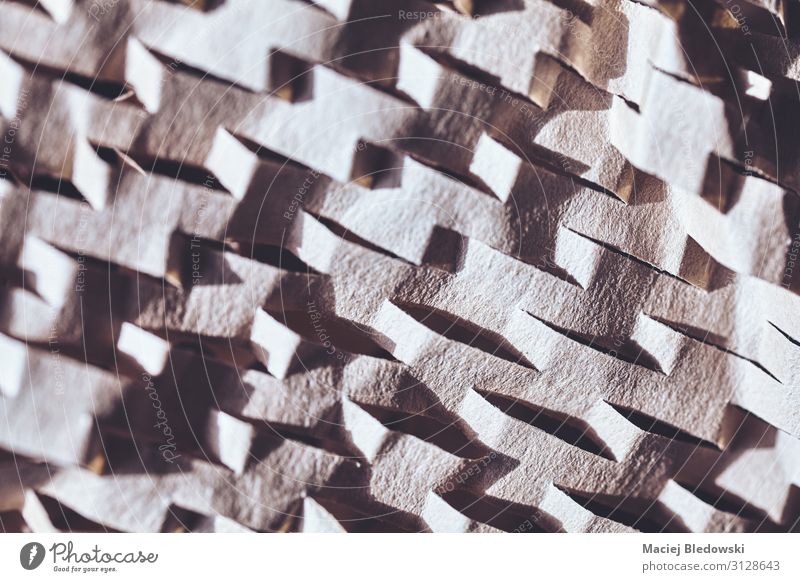 Abstract background made of perforated brown paper. Wallpaper Paper Piece of paper Retro Time Effect undulated spatial Consistency Illustration filtered