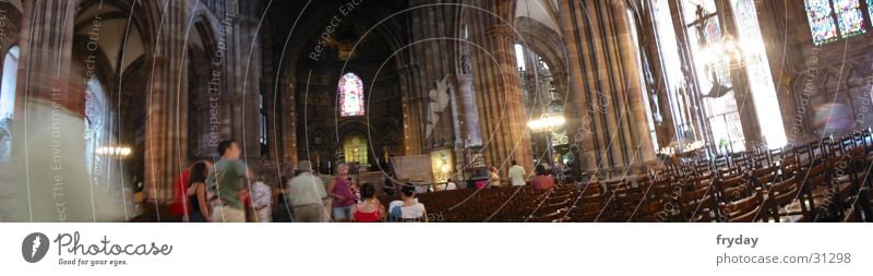 Strasbourg Altar II Wide angle Panorama (View) Room Religion and faith House of worship Human being Large Panorama (Format)