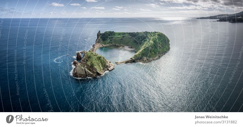 Small island of Vila Franca do Campo near Sao Miguel Vacation & Travel Tourism Trip Far-off places Freedom Sightseeing Summer Summer vacation Sun Island Waves