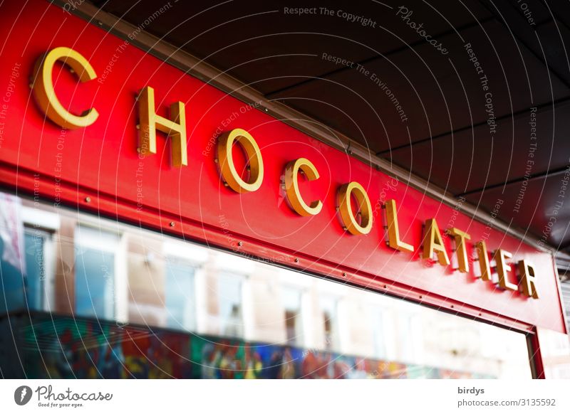 chocolate shop Candy Chocolate Shopping Craft (trade) Store premises Storefront Shop window Characters Company sign To enjoy Authentic Positive Sweet Town