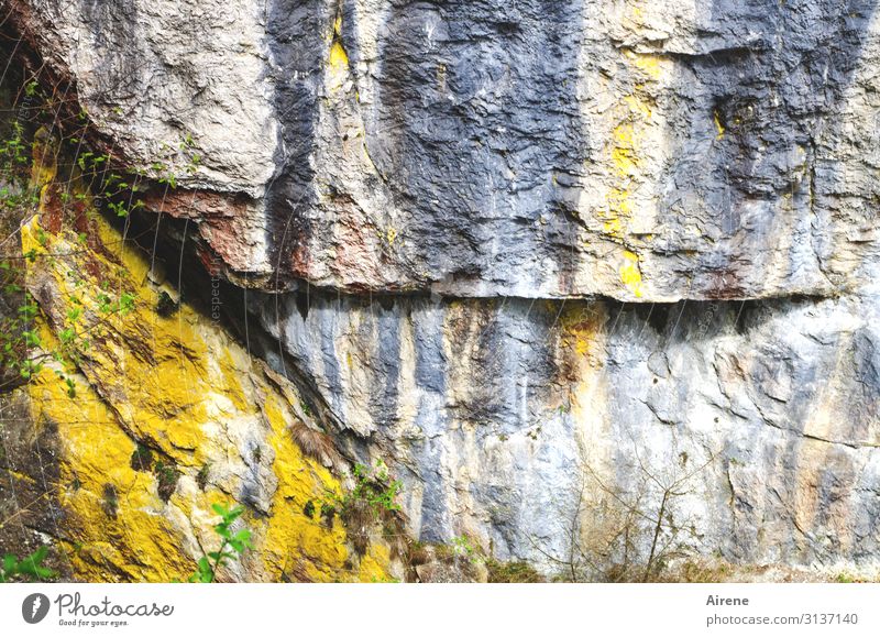 coloured stones Rock Alps Sharp-edged Gigantic Large Natural Multicoloured Yellow Gray Power Uniqueness Energy Colour Sustainability Nature Time Destruction