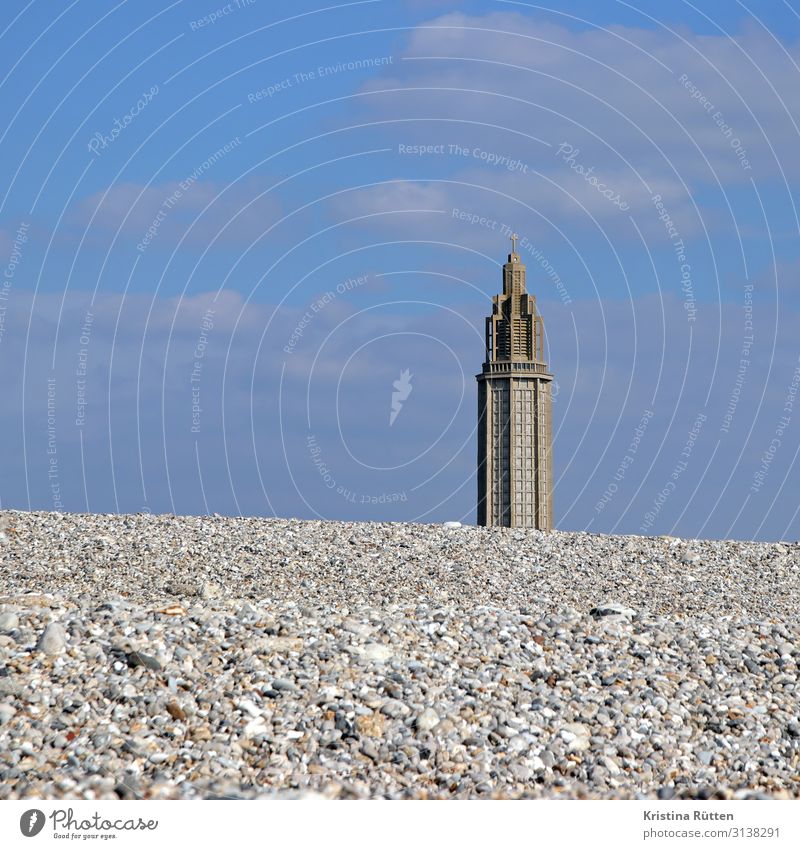 pebble beach and st. joseph Vacation & Travel Tourism Beach Coast Le Havre France Port City Deserted Church Building Architecture Facade Tourist Attraction