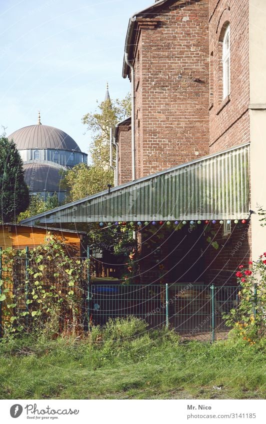 on good neighbourliness Environment Town House (Residential Structure) Garden Hospitality Belief Mosque Backyard Duisburg The Ruhr Islam Idyll Landmark