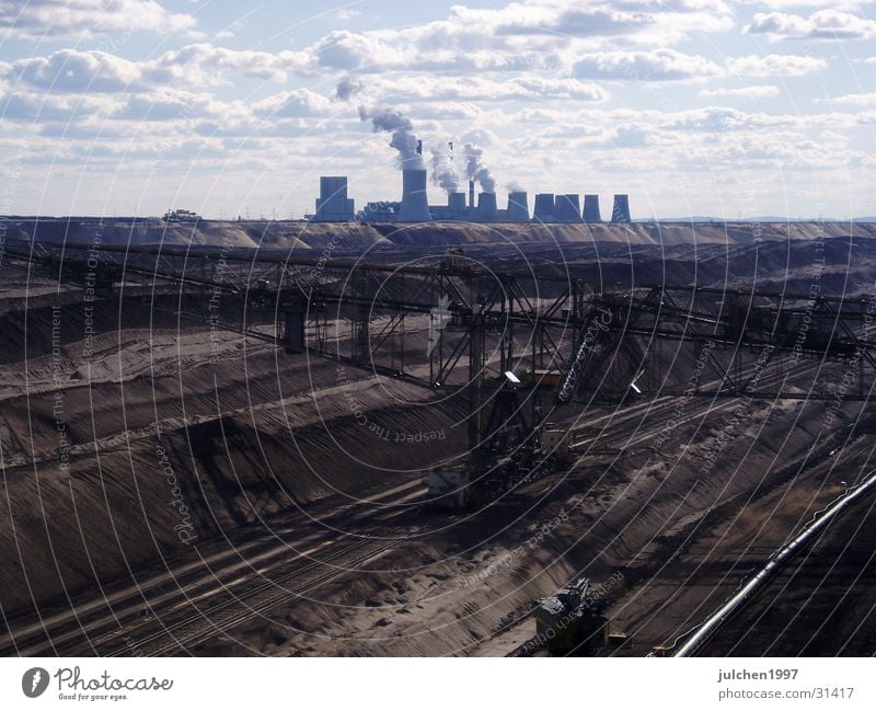 coal landscape Mining Machinery Electricity Industry Energy industry Landscape Sand Electricity generating station Moon Technology Far-off places