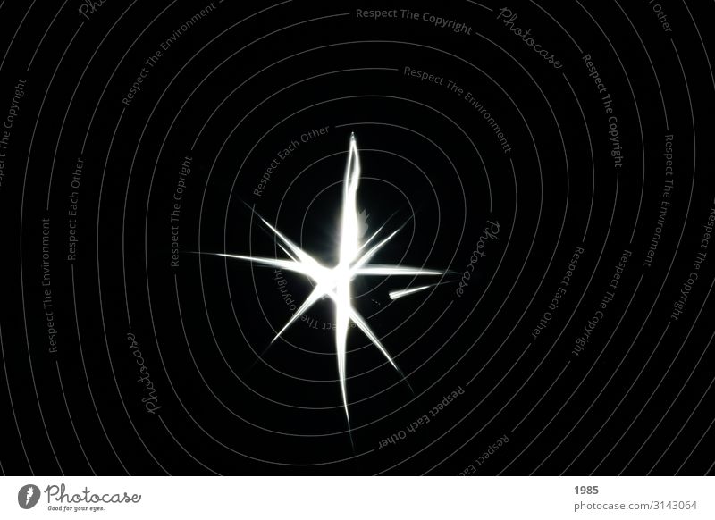 star of light Leisure and hobbies Sign Draw Infinity White Stars Light painting Black & white photo Interior shot Experimental Deserted Copy Space left