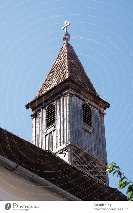 Old tower Sky Summer Sibiu Romania Small Town House (Residential Structure) Church Tower Manmade structures Building Wall (barrier) Wall (building) Facade