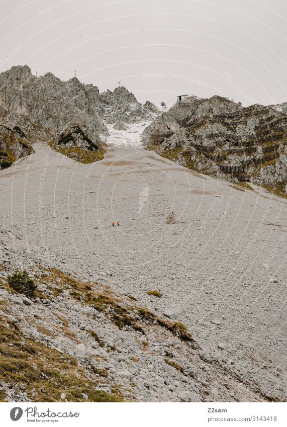 Hafelekar | Innsbruck Sightseeing Nature Landscape Autumn Climate Rock Alps Mountain Threat Gigantic Large Tall Sustainability Natural Loneliness Idyll