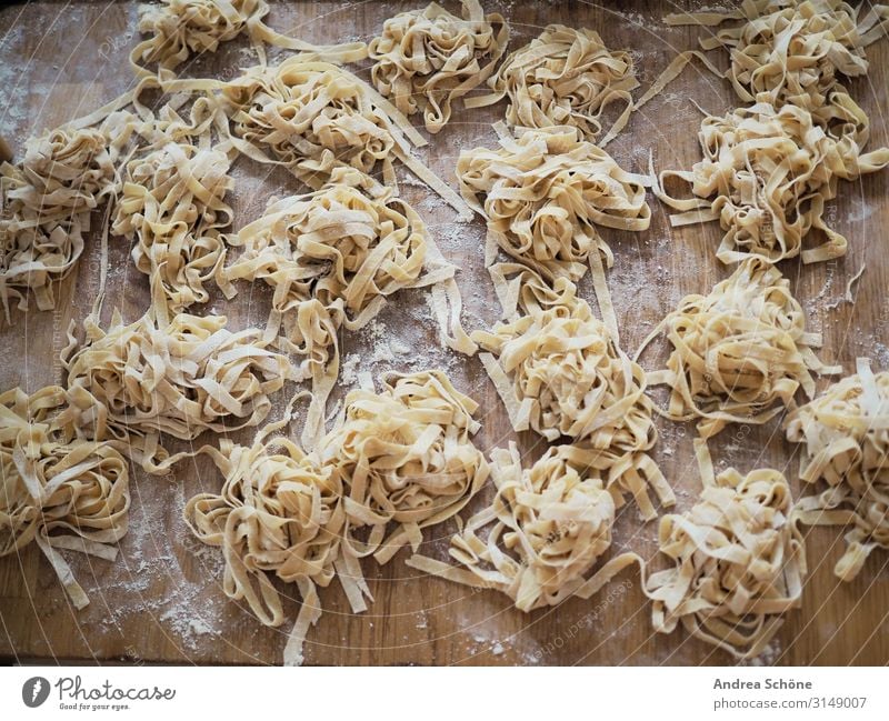 Homemade Pasta 2 Food Dough Baked goods Noodles Flour Nutrition Lunch Dinner Slow food Italian Food Cooking To enjoy Make Fresh Delicious Natural Self-made