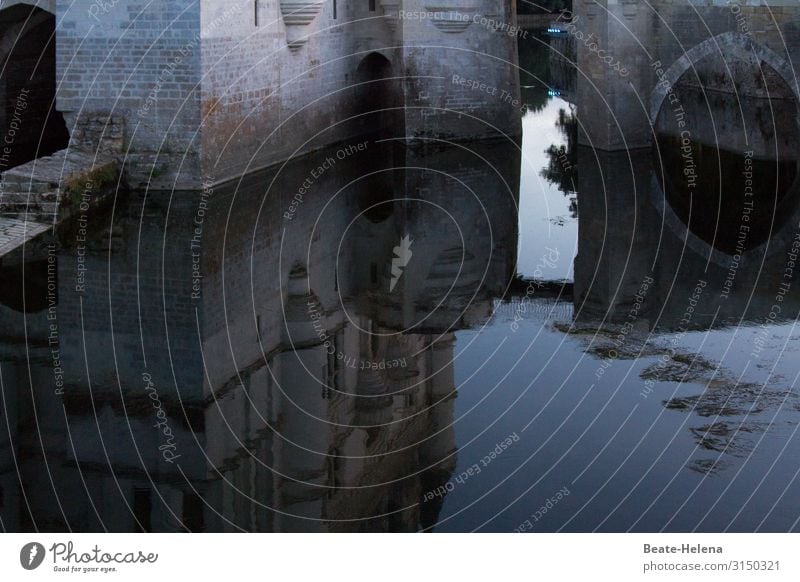 Along the Loire 6 River France Lock Water reflection Castle Reflection Exterior shot Deserted Tourist Attraction Historic Vacation & Travel Manmade structures