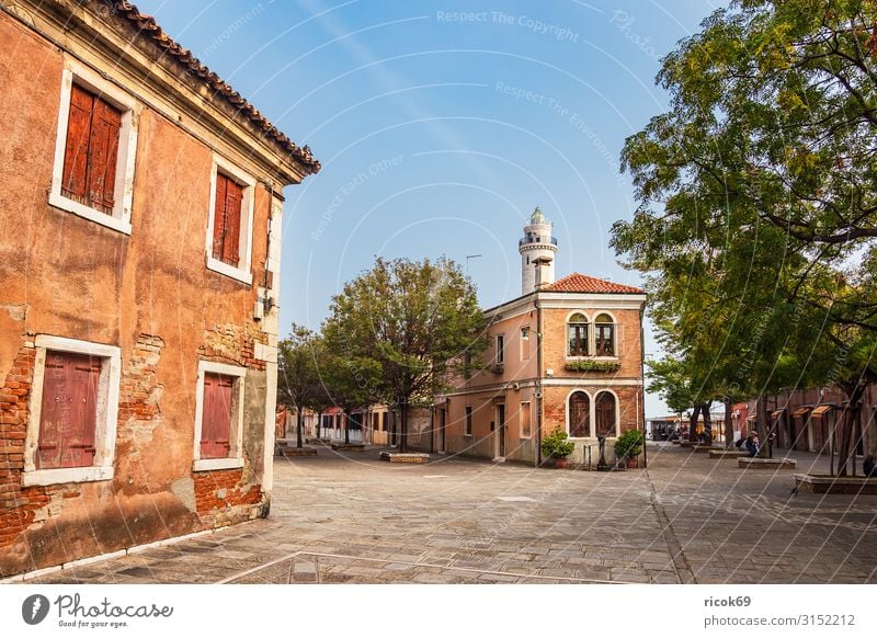 Historical buildings on the island of Murano near Venice in Italy Relaxation Vacation & Travel Tourism Island House (Residential Structure) Clouds Tree Town