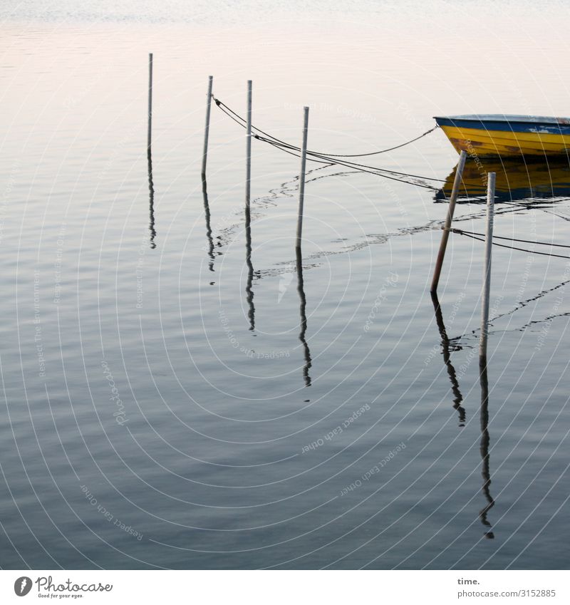 Networking #27 Water Beautiful weather Navigation Fishing boat Harbour Anchor Dew Rope Fastener Rod Chained up Lie Swimming & Bathing Maritime Contentment