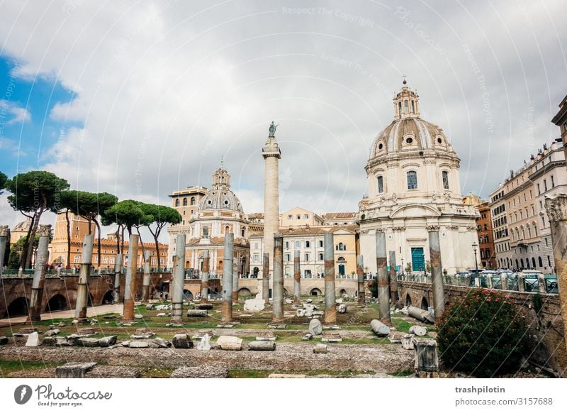 Roman Forum Rome Italy Europe Capital city Old town Manmade structures Building Architecture Facade Tourist Attraction Landmark Monument Forum Romano