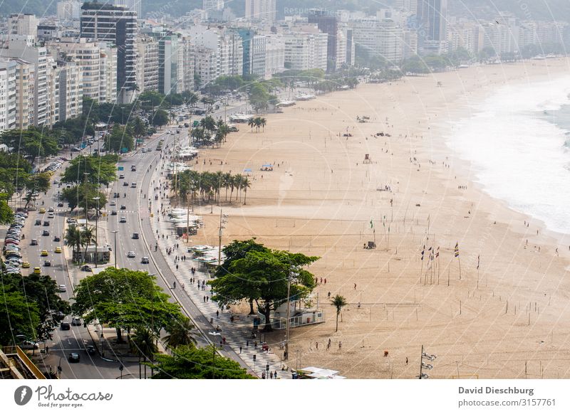 Copacabana Vacation & Travel Tourism City trip Summer vacation Beautiful weather Waves Coast Beach Bay Ocean Town Downtown Overpopulated