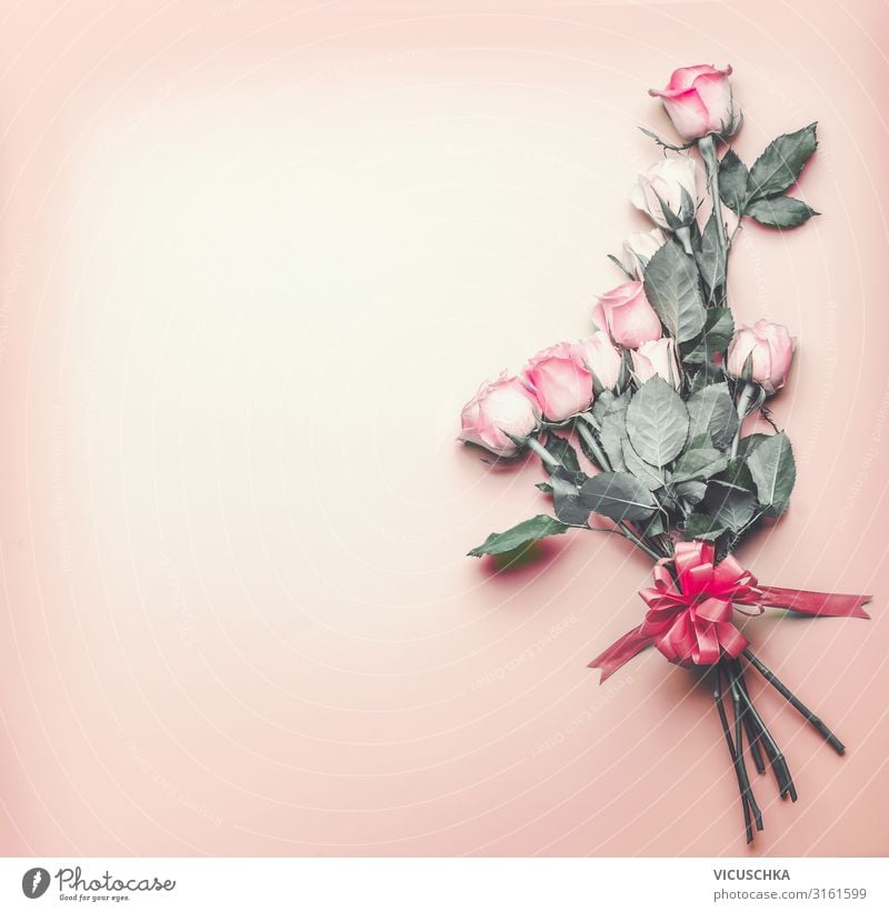 Pink Romantic Rose Background Design, Pink, Romantic, Rose