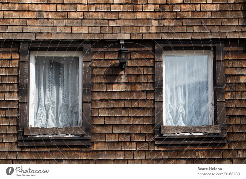 Black forest house with shingles Lifestyle Black Forest House (Residential Structure) Building Wood Old Breathe To hold on To enjoy Faded Living or residing