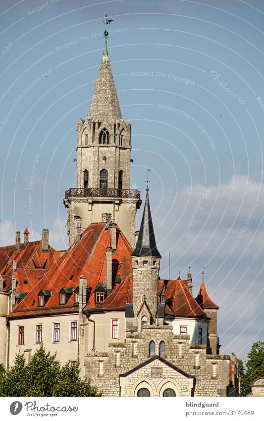 Sigmaringen Castle Vacation & Travel Tourism Trip Sightseeing City trip Flat (apartment) Architecture Culture Tower Manmade structures Building Wall (barrier)