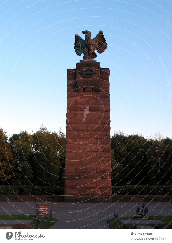 Submarine Memorial Heikendorf Monument Eagle Things Kiel Baltic Sea