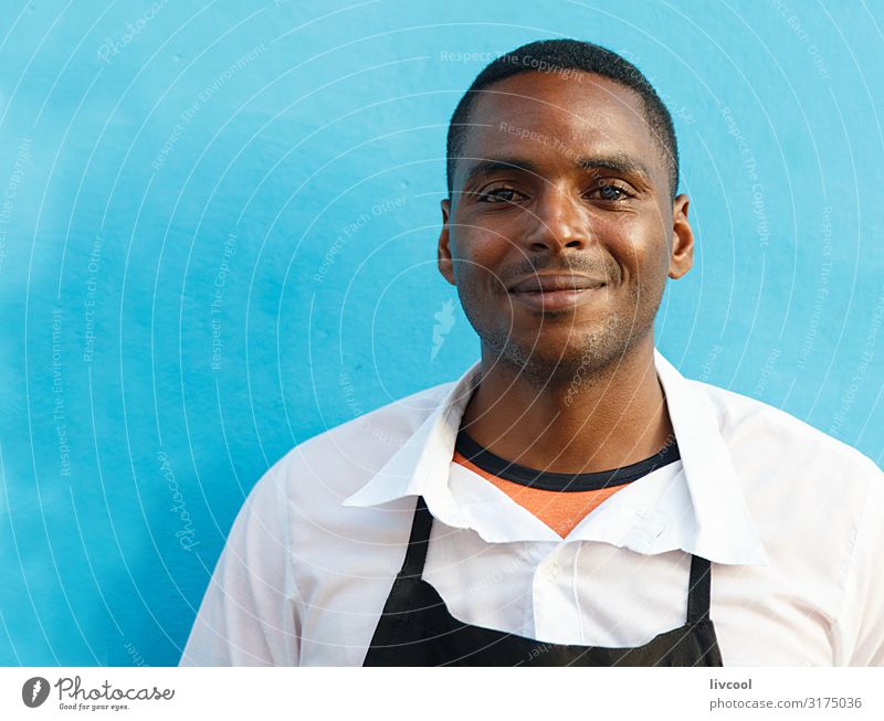 young waiter III , trinidad - cuba Lifestyle Happy Island Human being Masculine Young man Youth (Young adults) Man Adults Head Face Eyes Ear Nose Mouth Lips