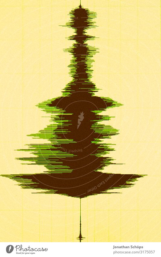 Christmas tree in wave form Christmas & Advent Anti-Christmas christmas songs Christmas decoration Tree Public Holiday Abstract Art Music Listen to music Media