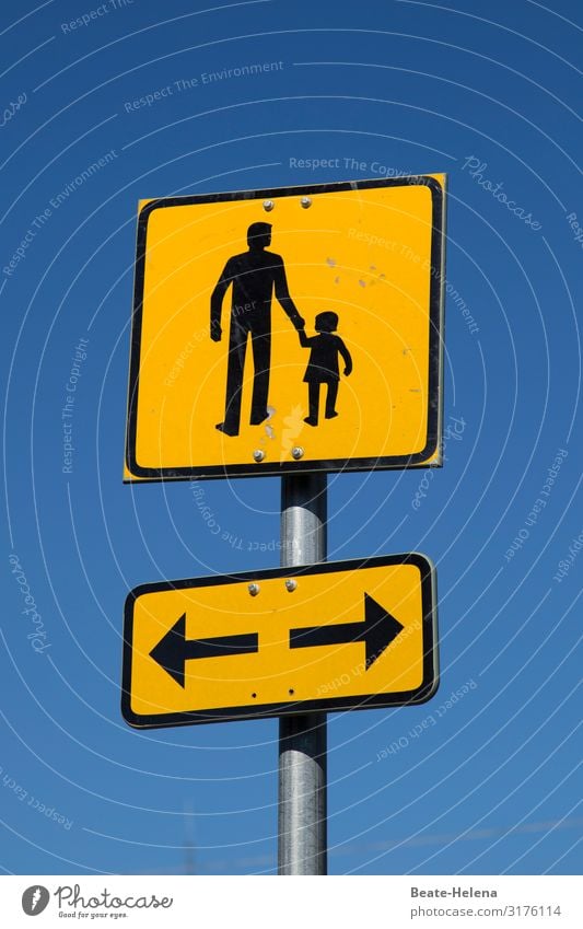 Human children 4 Child To go for a walk Hold hands Team Sports street sign Protection Help Hand Trust Together Safety (feeling of) Family & Relations