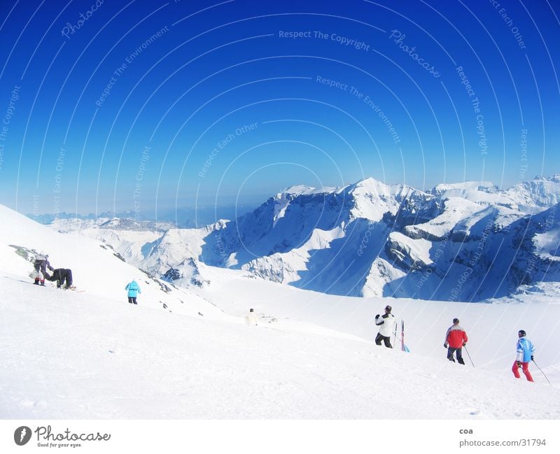 glaciers Flims Switzerland Glacier Winter Mountain alpine arena Skiing Snow
