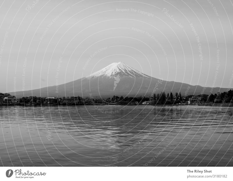 Mount Fuji In Black And White A Royalty Free Stock Photo From Photocase