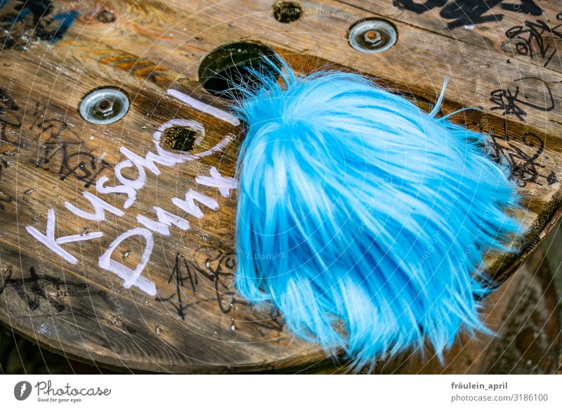 Puschelpunx II | UT HH19 Hairdresser Services Accessory Wig Punk Wood Characters Brash Friendliness Happiness Hip & trendy Uniqueness Blue Brown White Joy