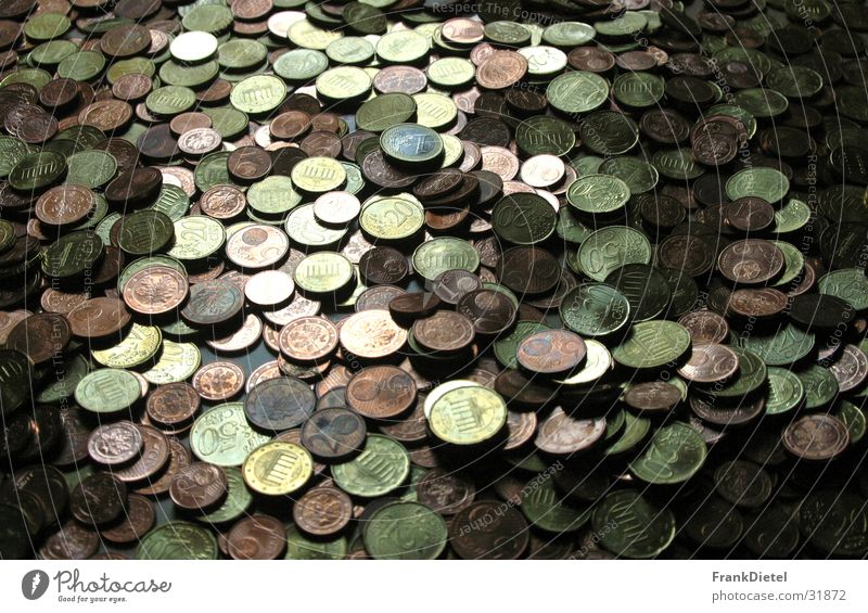 Money, Money Cent Coin Luxury pile of money Euro Close-up