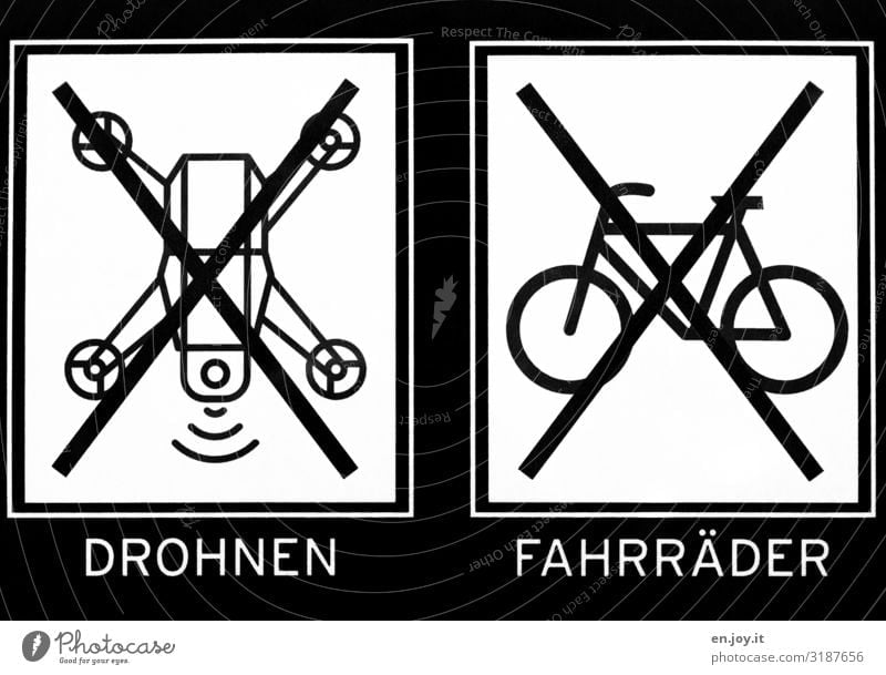 forbidden Sign Characters Signs and labeling Signage Warning sign Aggression Testing & Control Protection Surveillance Bans drone Bicycle Prohibition sign Icon