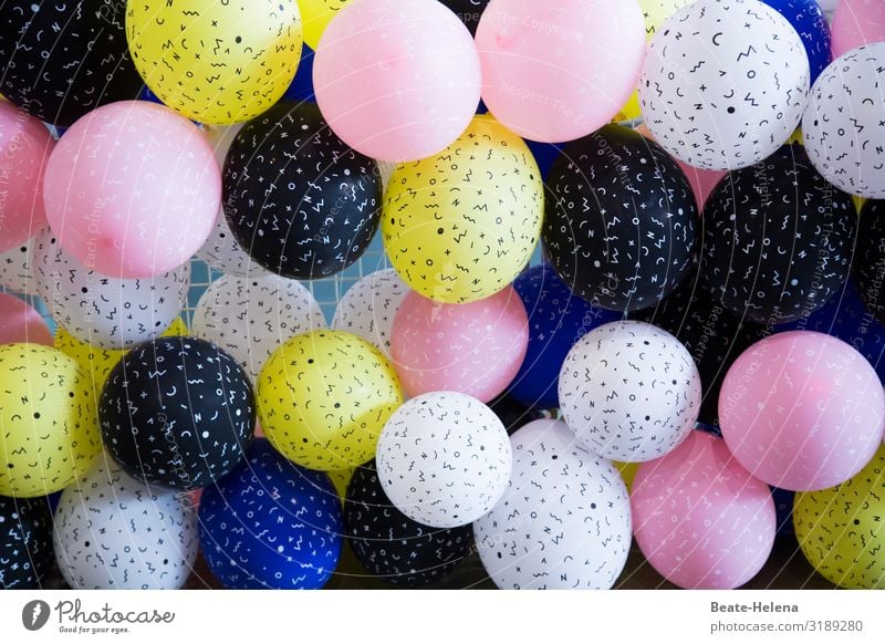 Celebratory mood 8 celebration Balloons Feasts & Celebrations Decoration variegated Adorned Multicoloured Joy Party