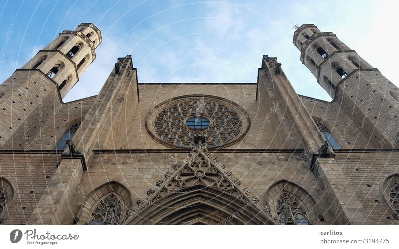 Barcelona|Santa Maria del Mar Spain Born Cathedral Virgin Mary Gothic period Old town Tourism Vacation & Travel Travel photography Religion and faith Church