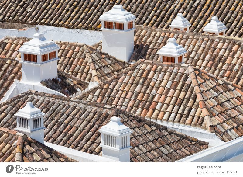 SOUTHERN EUROPE ROOFS Portugal Algarve Faro Town Roof Chimney sandalgarve Vacation & Travel Travel photography Idyll Card Tourism Paradise Heavenly Paradisical