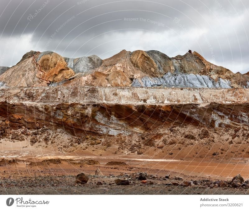 Amazing mountain mining landscape in Riotinto Landscape Nature Industrial Hill Geology Majestic Huelva Beautiful Vacation & Travel Mountain Mining Rock
