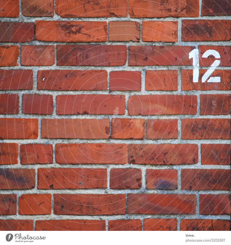12 daylight Colour Orientation Information number oldstyle Wall (barrier) lines Stripe Red Brick House (Residential Structure) mark