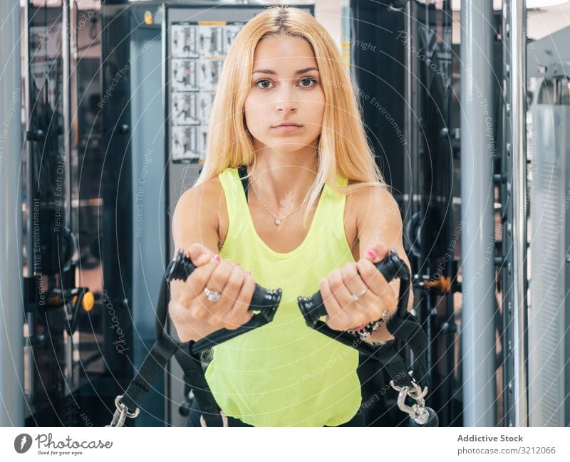 Woman chest exercise Stock Photos, Royalty Free Woman chest exercise Images