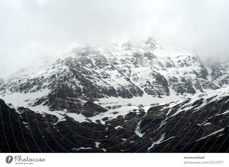 Snowy Rocky Mountain A Royalty Free Stock Photo From Photocase