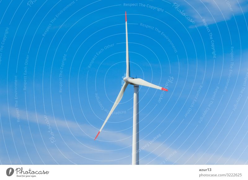 Rotating windmill generating renewable energy with wind power Business Nature Elements Climate change Beautiful weather Wind Rotate Power
