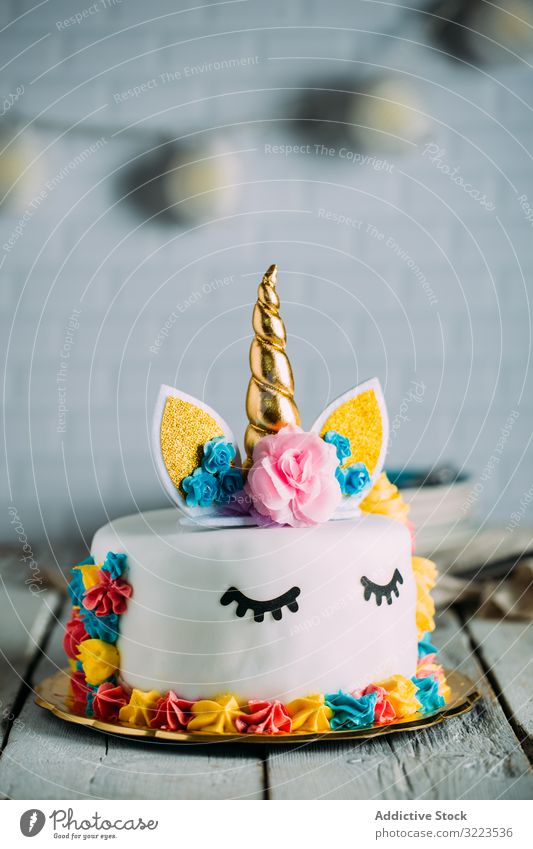 Kawaii Cute Unicorn Cake