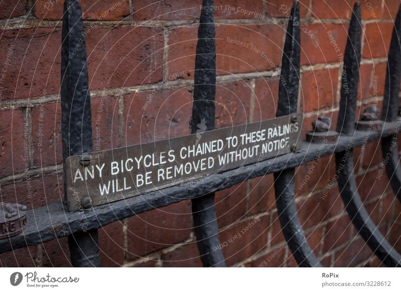 Any bicycles cained to these railings.. Lifestyle Style Design Living or residing House building Education Science & Research Work and employment Workplace