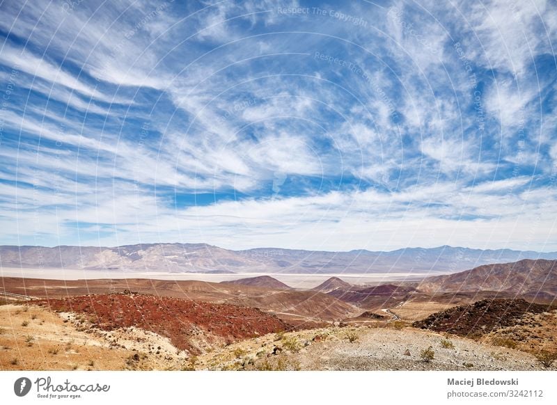 Scenic cloudscape over the Death Valley, US. Vacation & Travel Trip Adventure Far-off places Freedom Expedition Summer Mountain Hiking Nature Landscape Sky