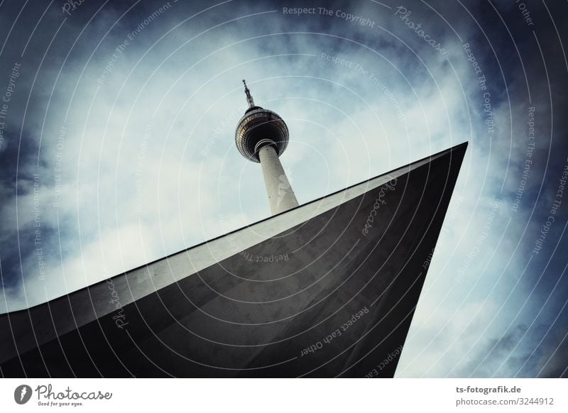 Berlin television tower wants to jump from 50 m board Technology Entertainment electronics Telecommunications Downtown Berlin Alexanderplatz Germany GDR