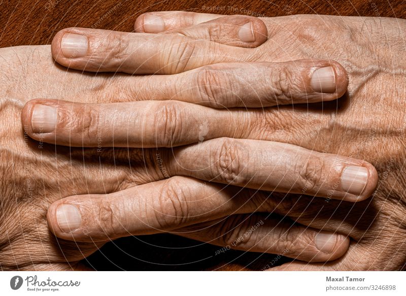Man's hands detail Beautiful Body Skin Human being Adults Hand Fingers Wood Old Dark Natural Strong Power Colour action background care Caucasian