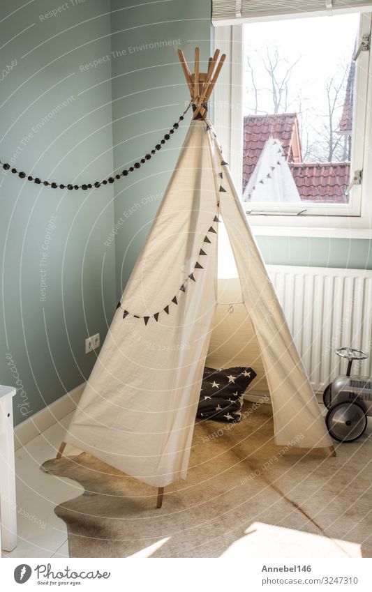 Children's Teepee tent, play tent for children, Lifestyle Style Design Joy Beautiful Playing Flat (apartment) House (Residential Structure) Decoration Furniture