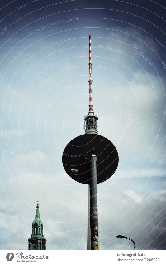 Berlin television tower plays hide and seek again Vacation & Travel Tourism Sightseeing City trip Technology Telecommunications Downtown Berlin Alexanderplatz