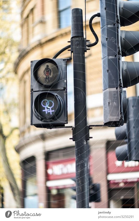 LGBT pedestrian traffic light signals symbolizing equality Vacation & Travel Decoration Homosexual Traffic light Acceptance pedestrian traffic lights lgbt